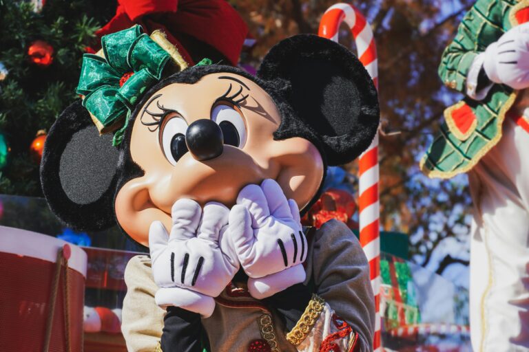 Minnie Mouse at Holiday Party